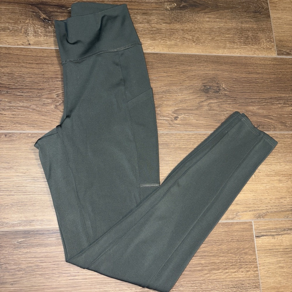 Soma Nonstop Green Leggings‎ Super Soft Stretchy With Pockets Size Small